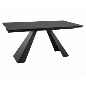 Стол обеденный SIGNAL SALVADORE Ceramic Ossido Bruno коричневый/черный мат 160-240/90